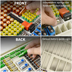 269 Slot Battery Organizer Case with Tester – Heavy Duty Storage Box for AA, AAA, 9V and More