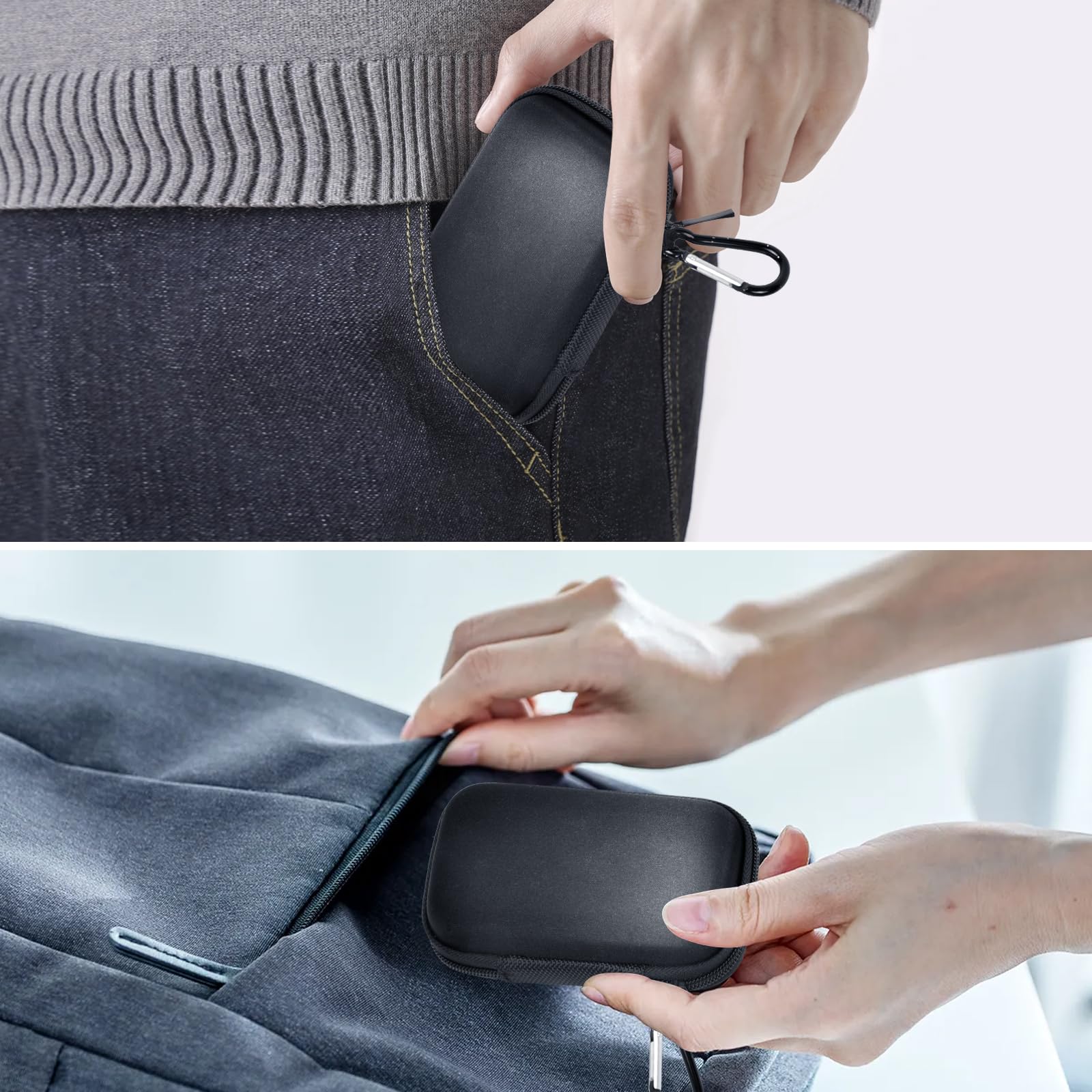 Portable SSD Case for SanDisk Extreme And Extreme PRO, Hard Shell Travel Storage  with SD Card Holder