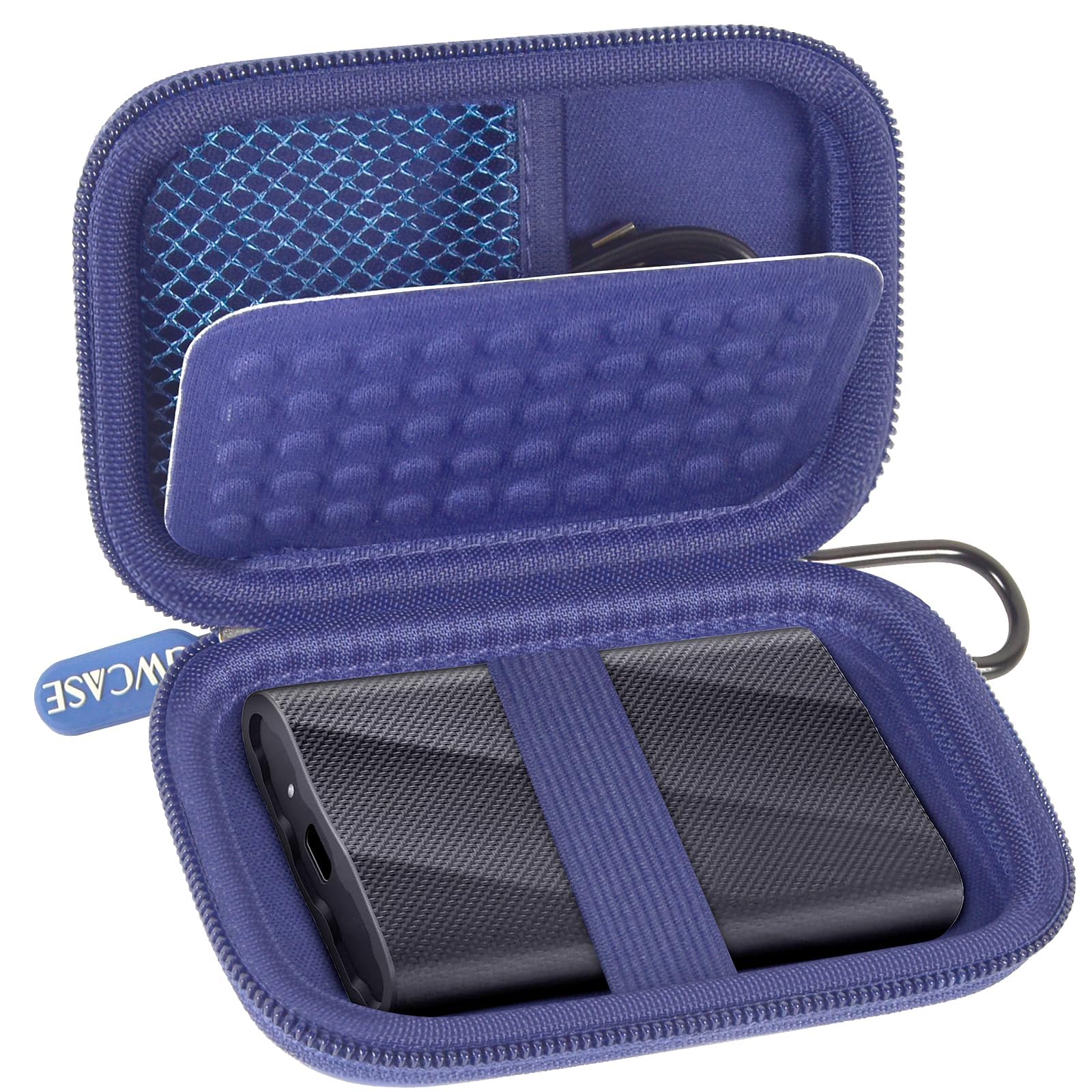 Portable SSD Case and Travel Organizer for 1TB/2TB/4TB Samsung T9/T7 External Drive