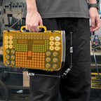 269 Slot Battery Organizer Case with Tester – Heavy Duty Storage Box for AA, AAA, 9V and More