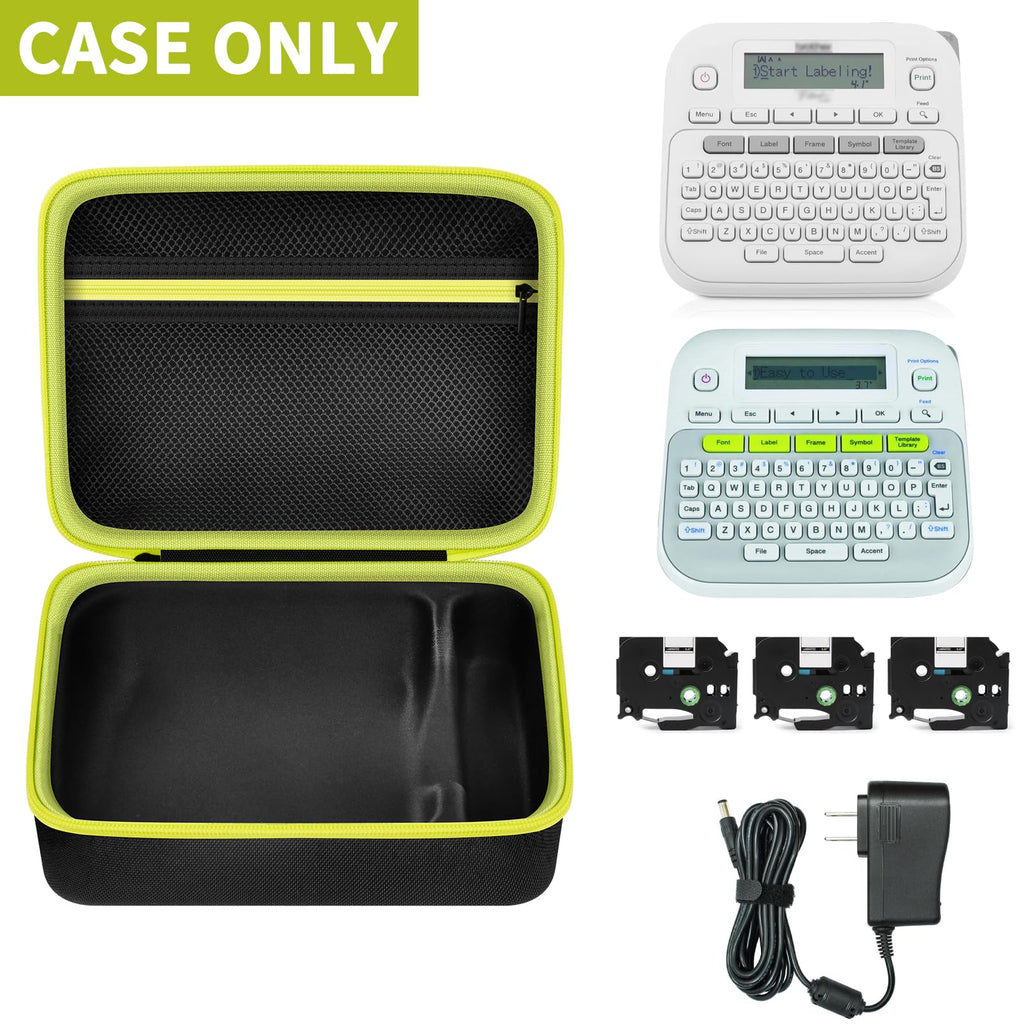 Portable Label Maker Case for P-Touch PTD220/210–Storage Organizer for Tapes and Accessories