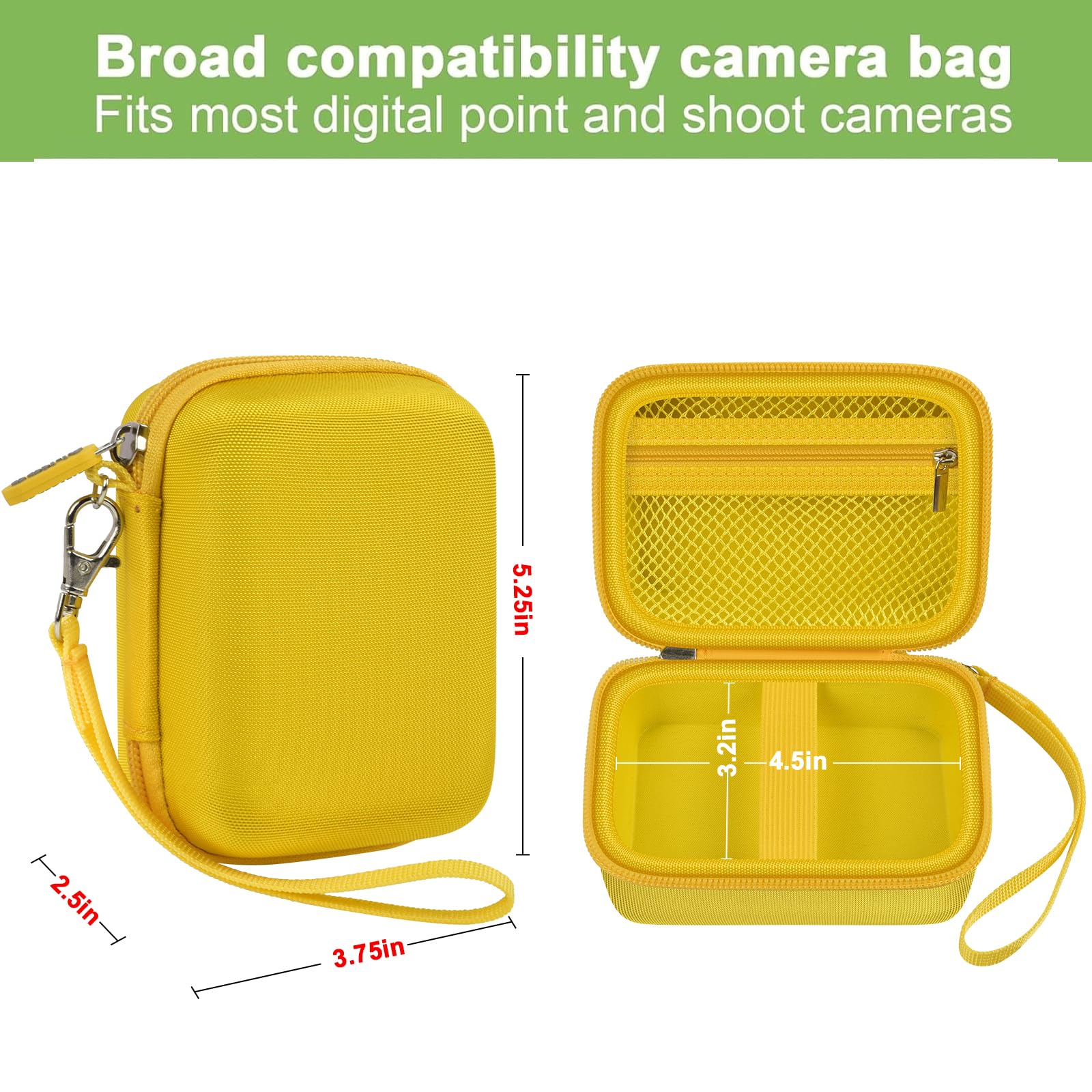 Digital Camera Case For VAHOIALD, Kodak and More | Protective Bag with SD Card Holder