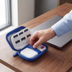 Portable SSD Case for SanDisk Extreme And Extreme PRO, Hard Shell Travel Storage  with SD Card Holder