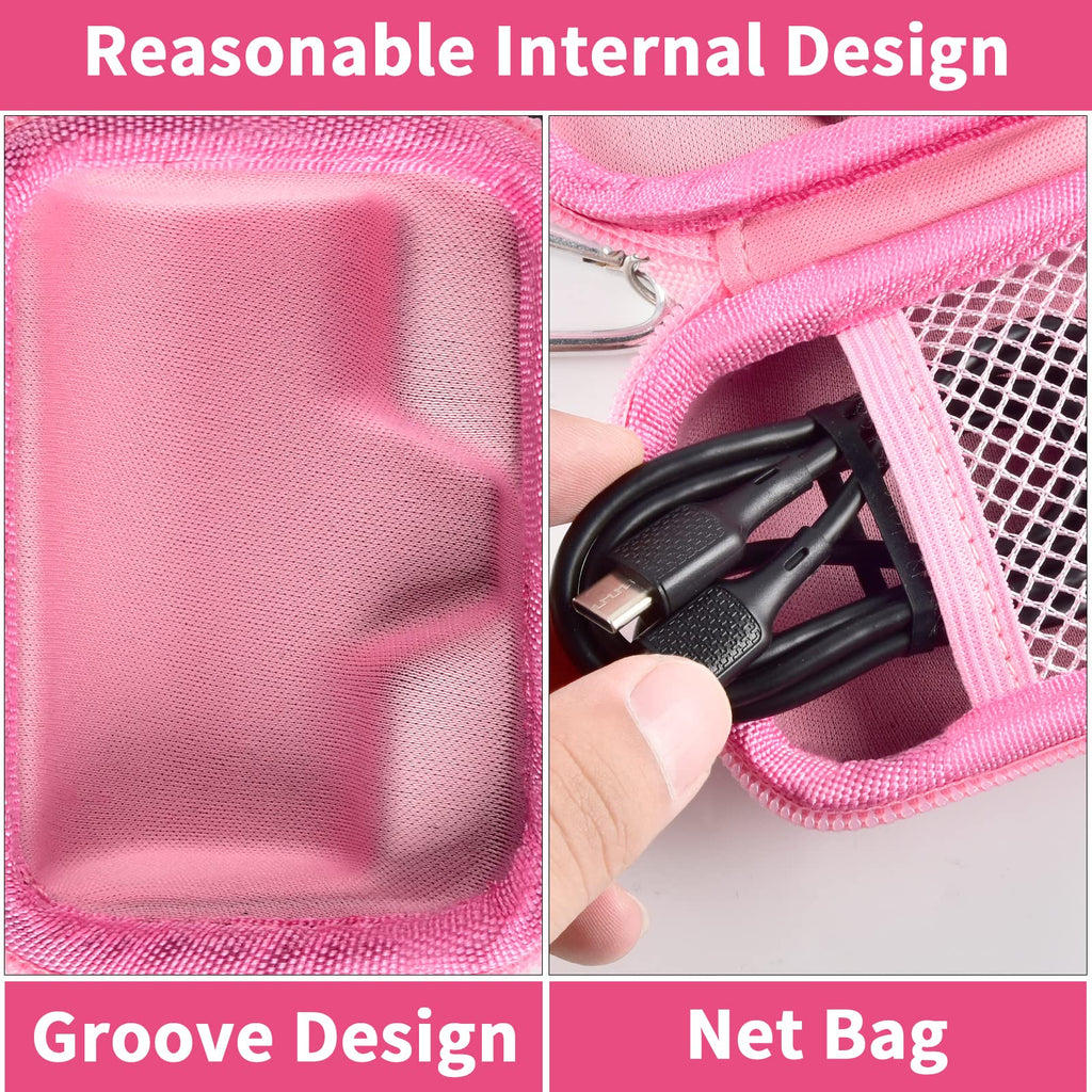 Portable Charger Case for Mini Power Bank, Hard Shell Travel Storage Bag with Cable Pocket