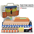 269 Slot Battery Organizer Case with Tester – Heavy Duty Storage Box for AA, AAA, 9V and More