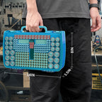 269 Slot Battery Organizer Case with Tester – Heavy Duty Storage Box for AA, AAA, 9V and More