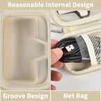 Portable Charger Case for Mini Power Bank, Hard Shell Travel Storage Bag with Cable Pocket