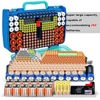 269 Slot Battery Organizer Case with Tester – Heavy Duty Storage Box for AA, AAA, 9V and More