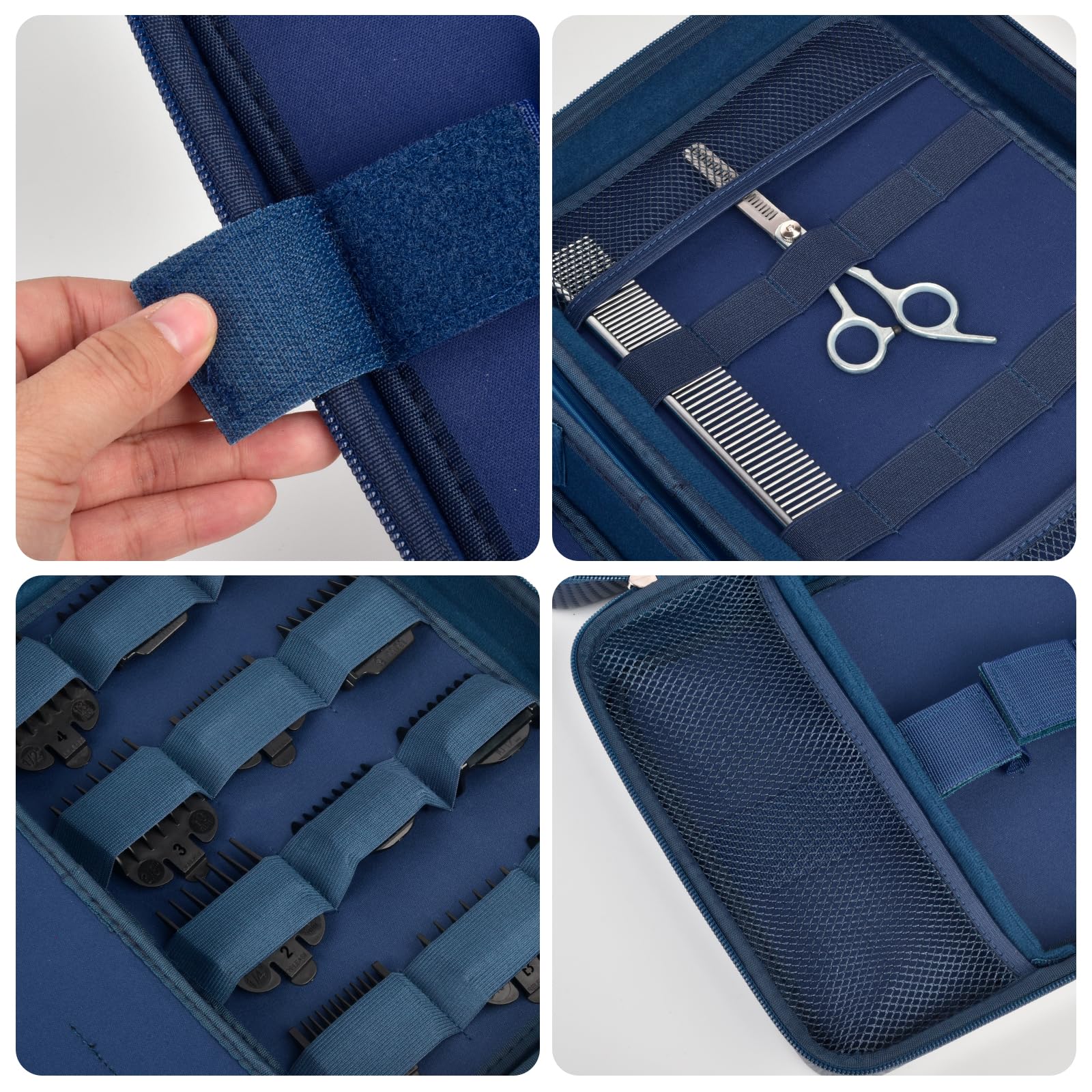 Professional Hair Clipper Travel Case – Portable Barber Organizer for Clippers, Guards and Grooming Tools