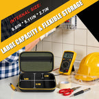 Hard Carrying Case for Fluke Digital Multimeter – Protective Travel Organizer for Meter and Test Leads