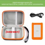 Hard Travel Case for LaCie Rugged Mini External Hard Drive – Portable Storage for HDD and Accessories