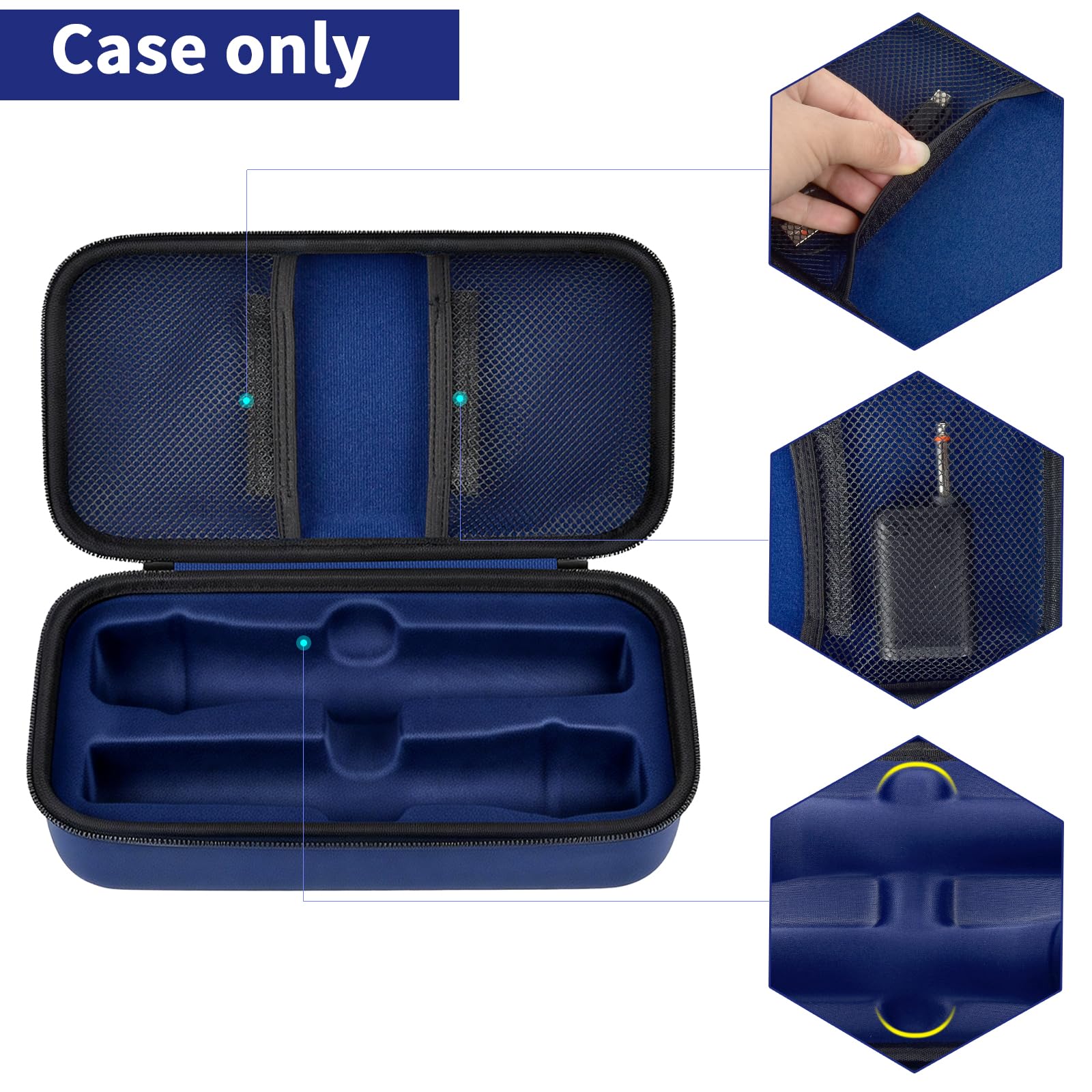 JBL Wireless Microphone Case – Shockproof Hard Shell Travel Bag For Dual Mics and Accessories