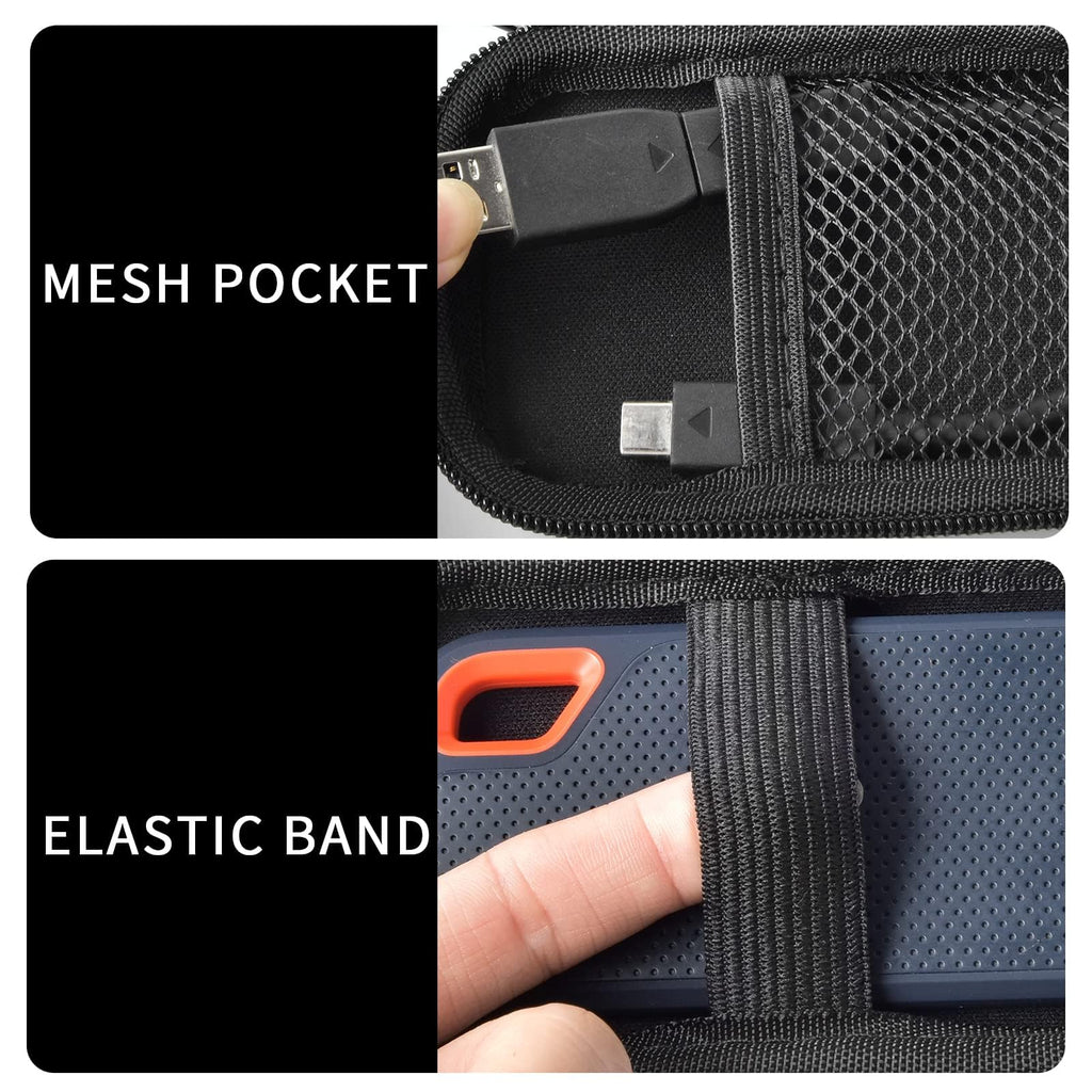 Portable SSD Case for SanDisk Extreme And Extreme PRO, Hard Shell Travel Storage  with SD Card Holder