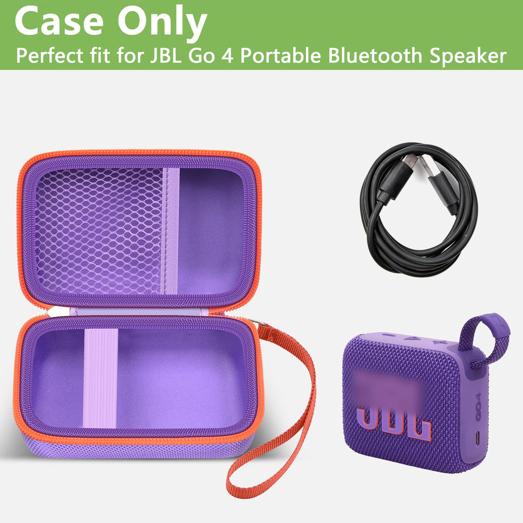 Travel Case for JBL Go 4 / Go 3 / Go 2 Speaker – Shockproof Portable Storage Organizer