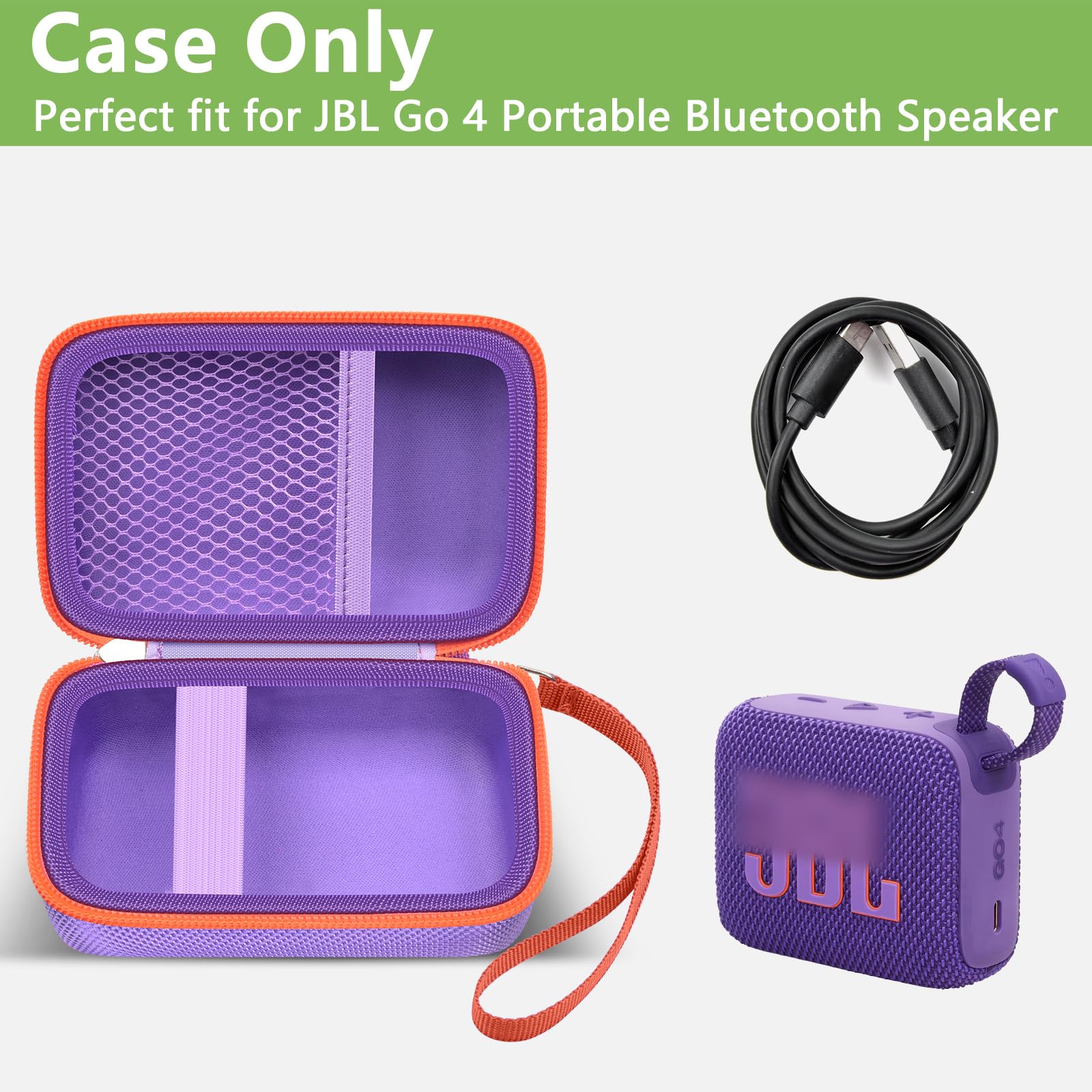 Travel Case for JBL Go 4 / Go 3 / Go 2 Speaker – Shockproof Portable Storage Organizer