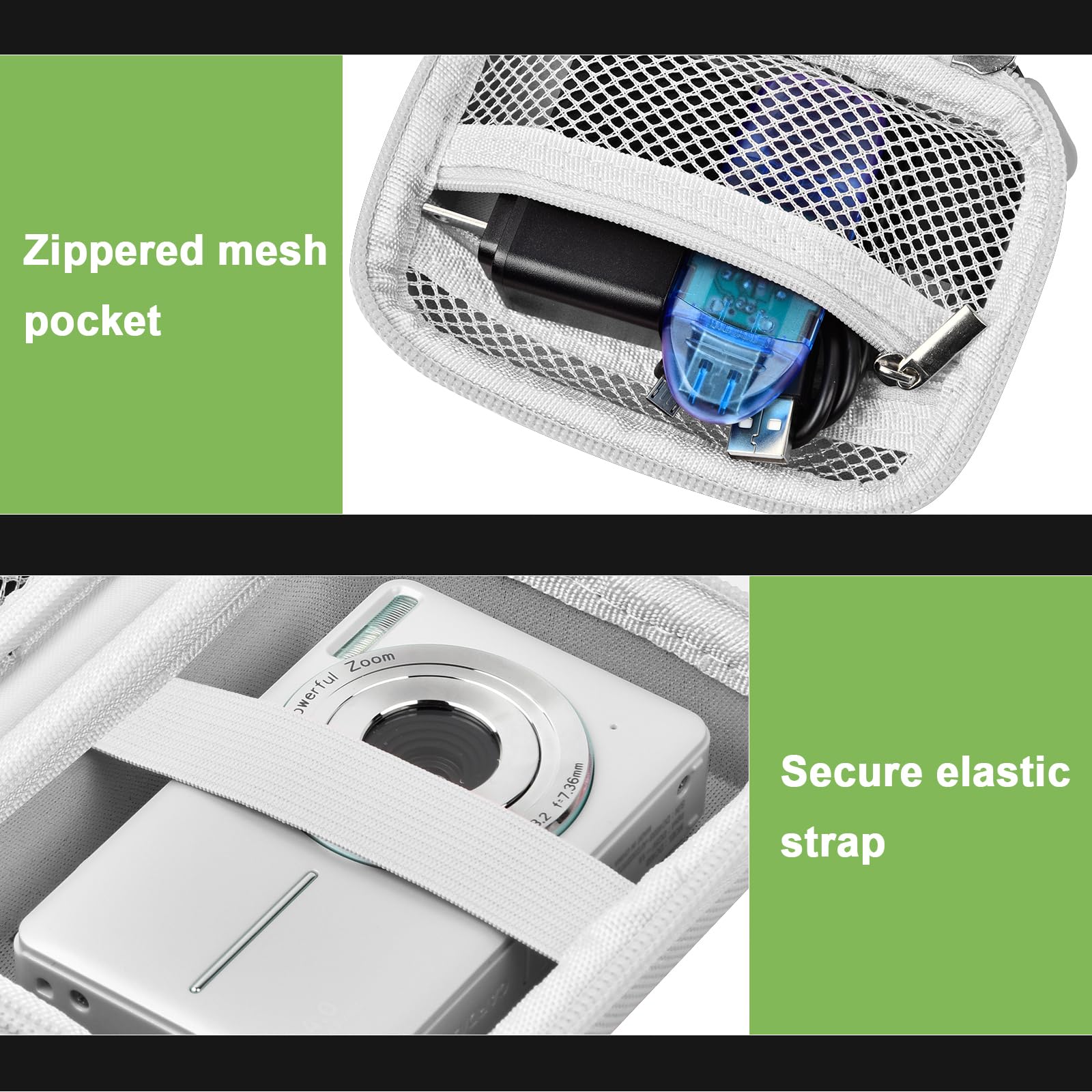 Digital Camera Case For VAHOIALD, Kodak and More | Protective Bag with SD Card Holder