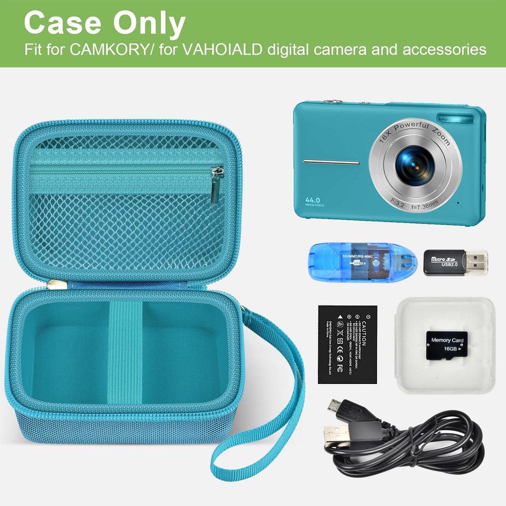 Digital Camera Case For VAHOIALD, Kodak and More | Protective Bag with SD Card Holder