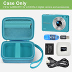 Digital Camera Case For VAHOIALD, Kodak and More | Protective Bag with SD Card Holder