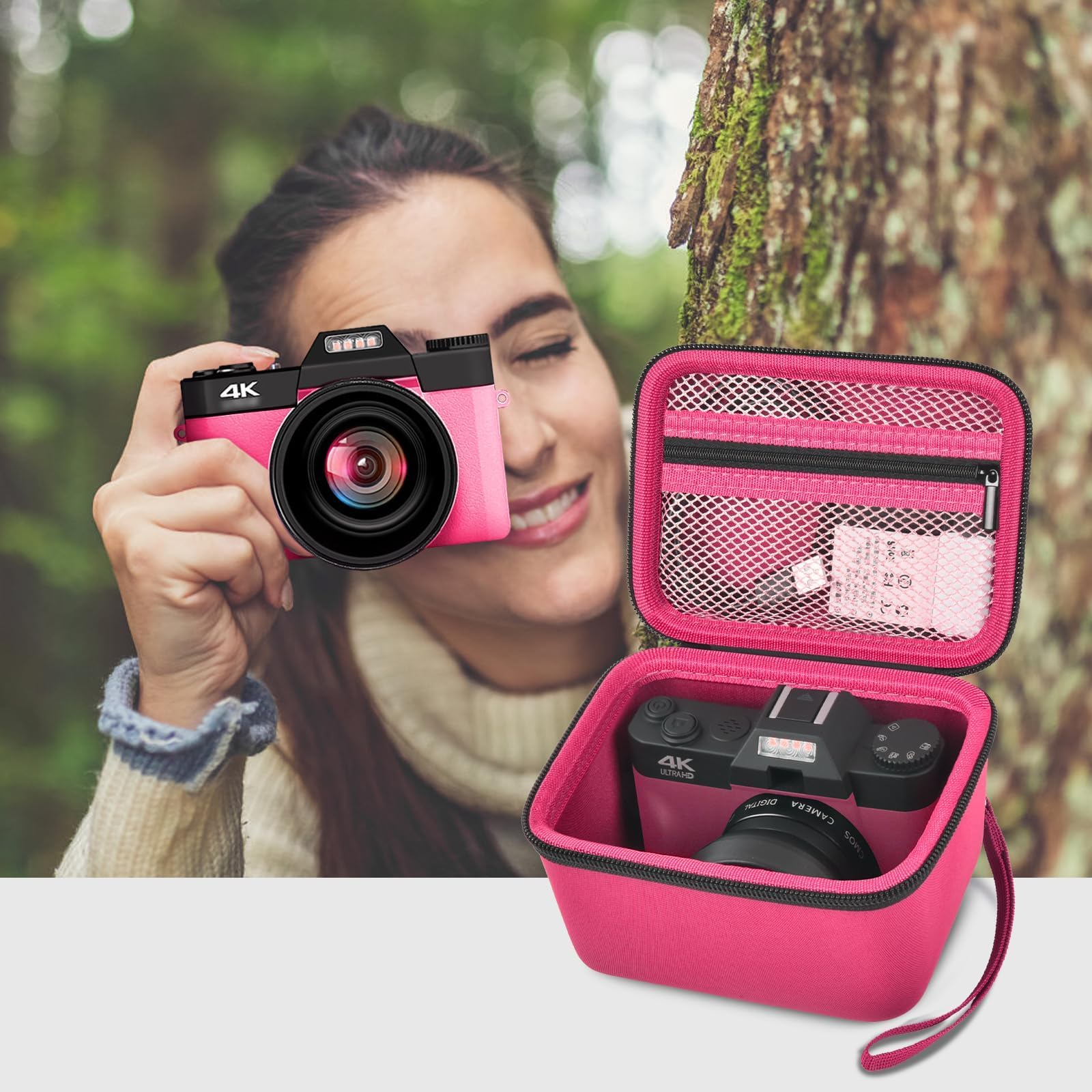 Vlogging Camera Case for 4K Digital Cameras–Portable Storage for Lens and Accessories