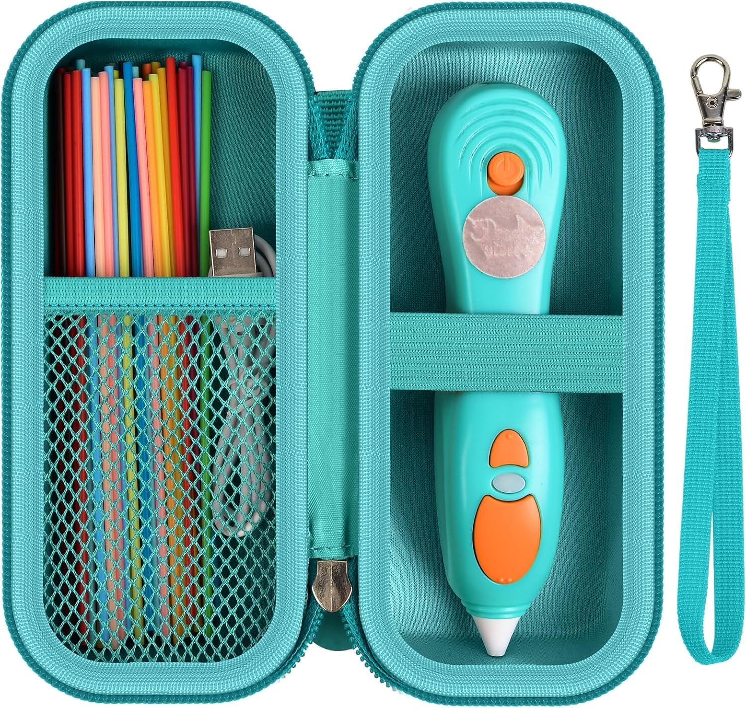 Travel Case for 3Doodler Start+ 3D Printing Pen – Portable Organizer for Pen, Filaments and Charger