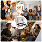 JBL Wireless Microphone Case – Shockproof Hard Shell Travel Bag For Dual Mics and Accessories