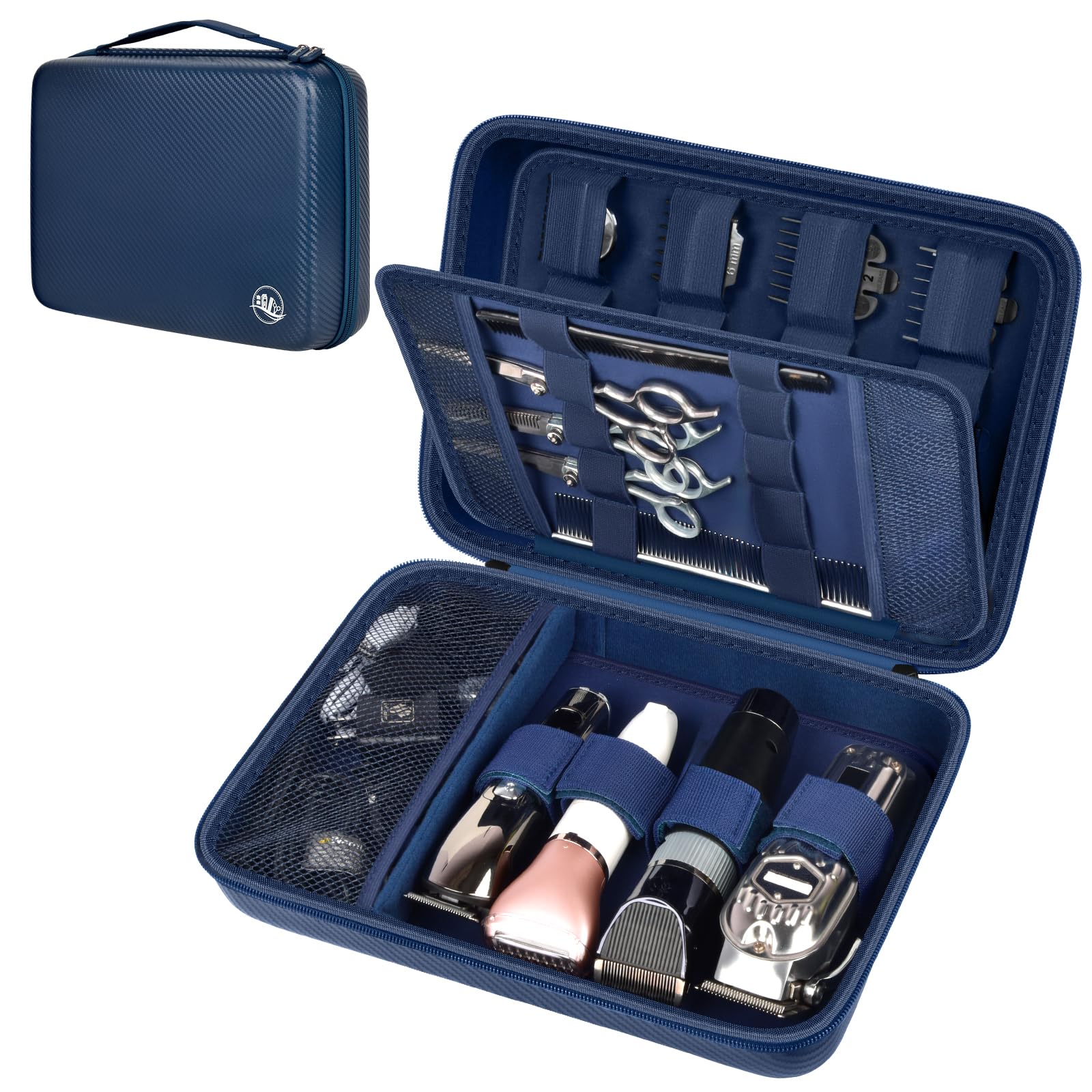 Professional Hair Clipper Travel Case – Portable Barber Organizer for Clippers, Guards and Grooming Tools