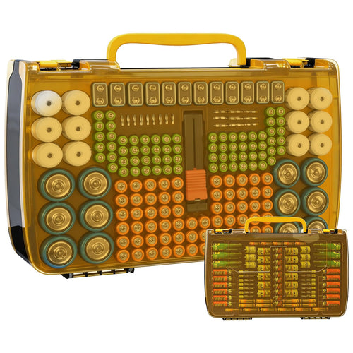 269 Slot Battery Organizer Case with Tester – Heavy Duty Storage Box for AA, AAA, 9V and More