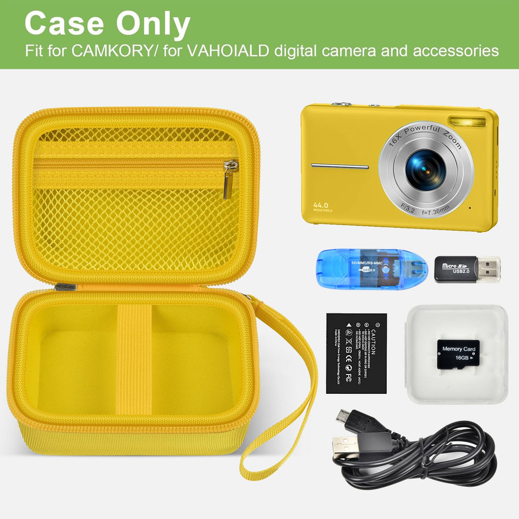 Digital Camera Case For VAHOIALD, Kodak and More | Protective Bag with SD Card Holder