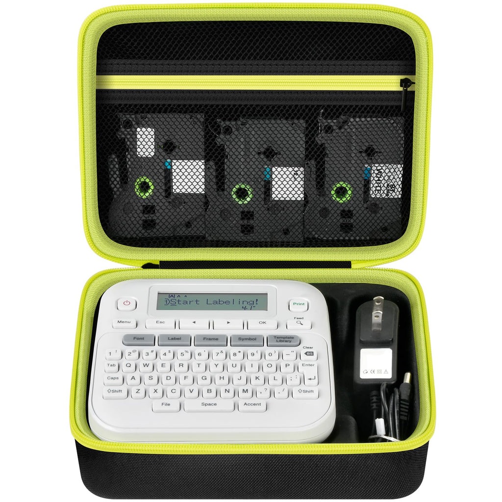 Portable Label Maker Case for P-Touch PTD220/210–Storage Organizer for Tapes and Accessories