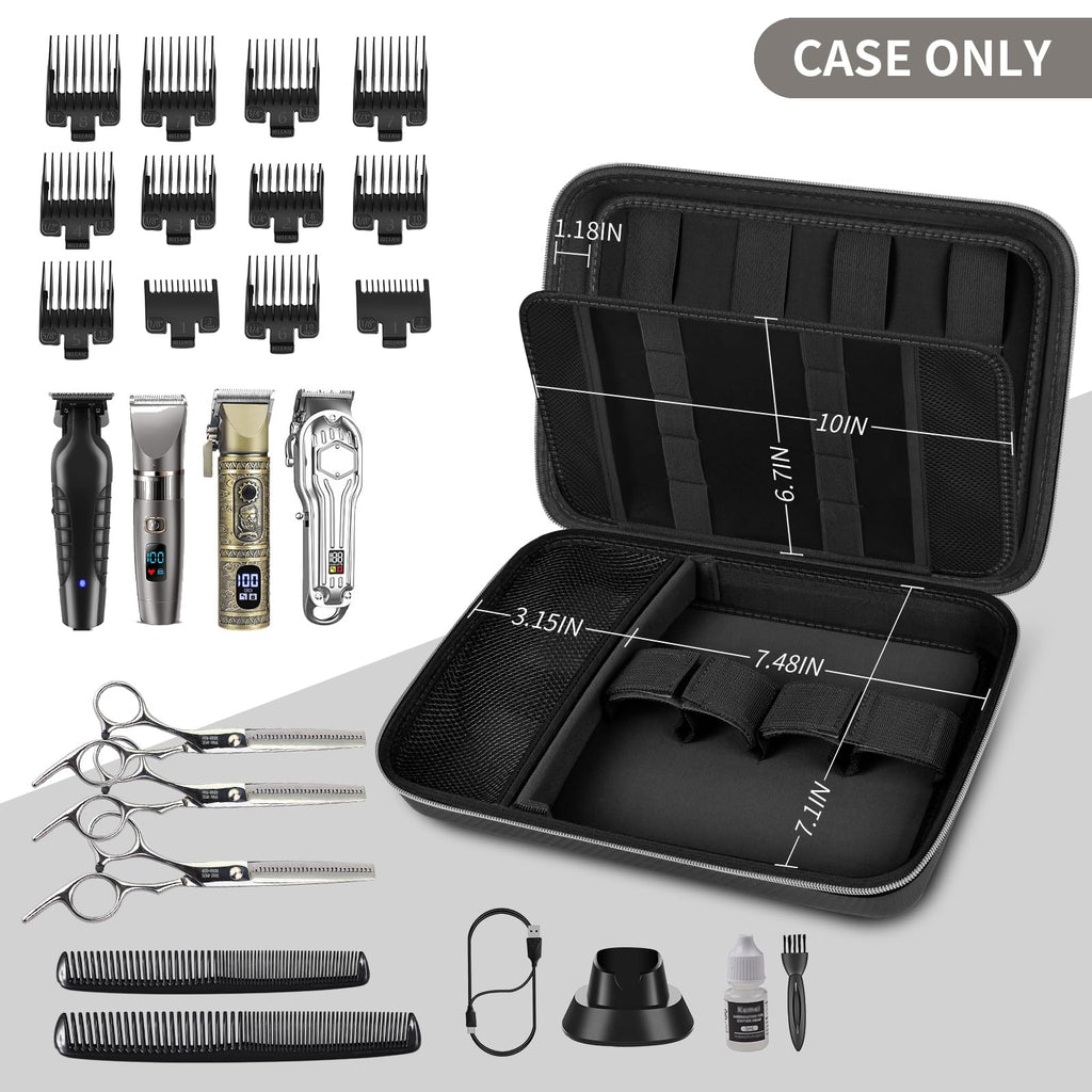 Professional Hair Clipper Travel Case – Portable Barber Organizer for Clippers, Guards and Grooming Tools
