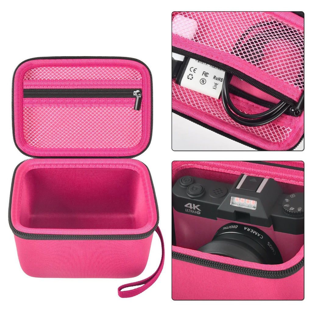 Vlogging Camera Case for 4K Digital Cameras–Portable Storage for Lens and Accessories