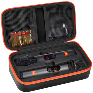 JBL Wireless Microphone Case – Shockproof Hard Shell Travel Bag For Dual Mics and Accessories