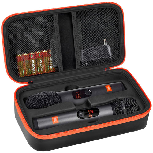Case for JBL PartyBox Wireless Mic System | ALKOO – Black – protective case product view