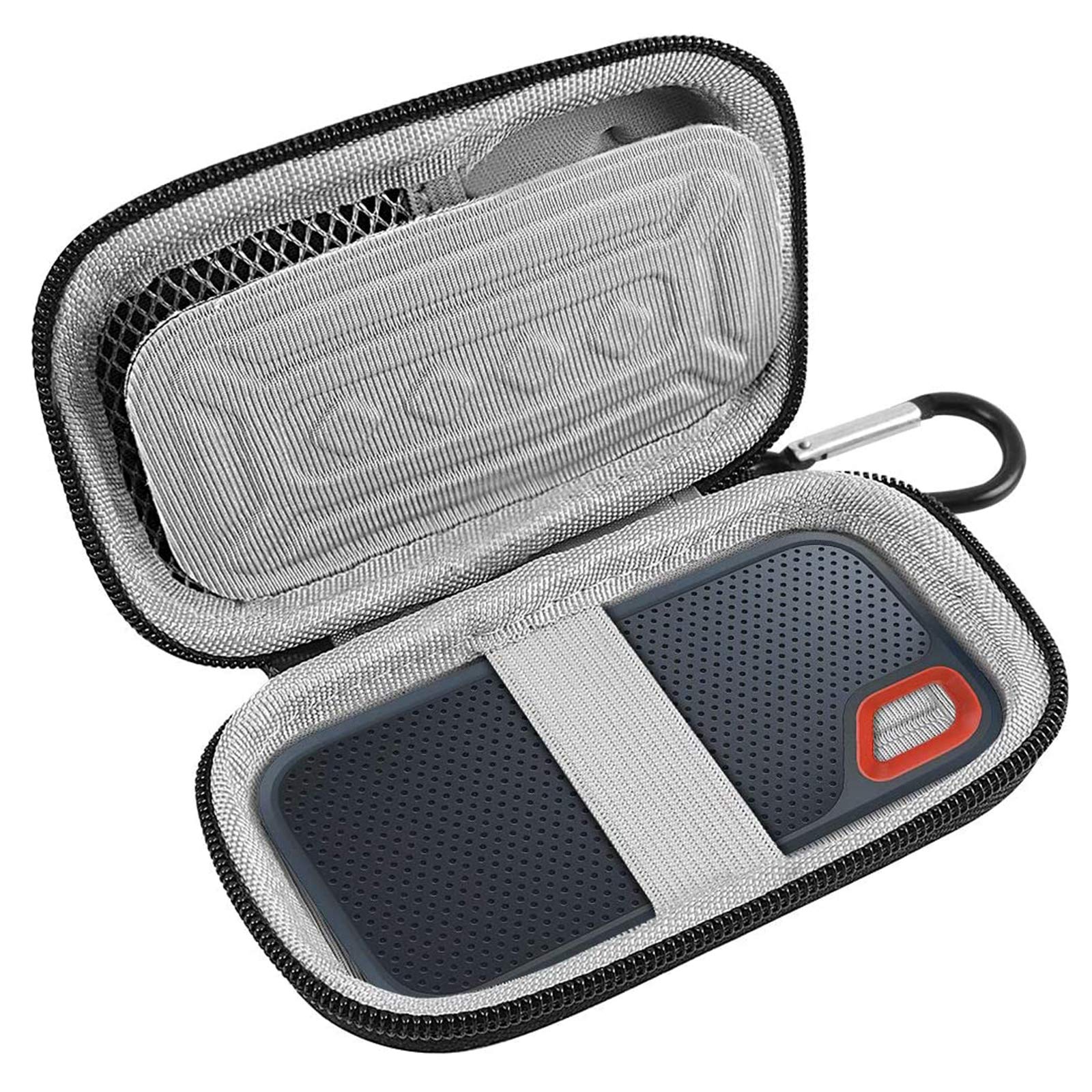 Portable SSD Case for SanDisk Extreme And Extreme PRO, Hard Shell Travel Storage  with SD Card Holder