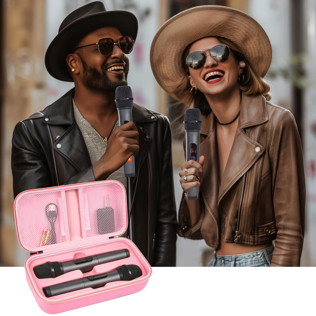 JBL Wireless Microphone Case – Shockproof Hard Shell Travel Bag For Dual Mics and Accessories