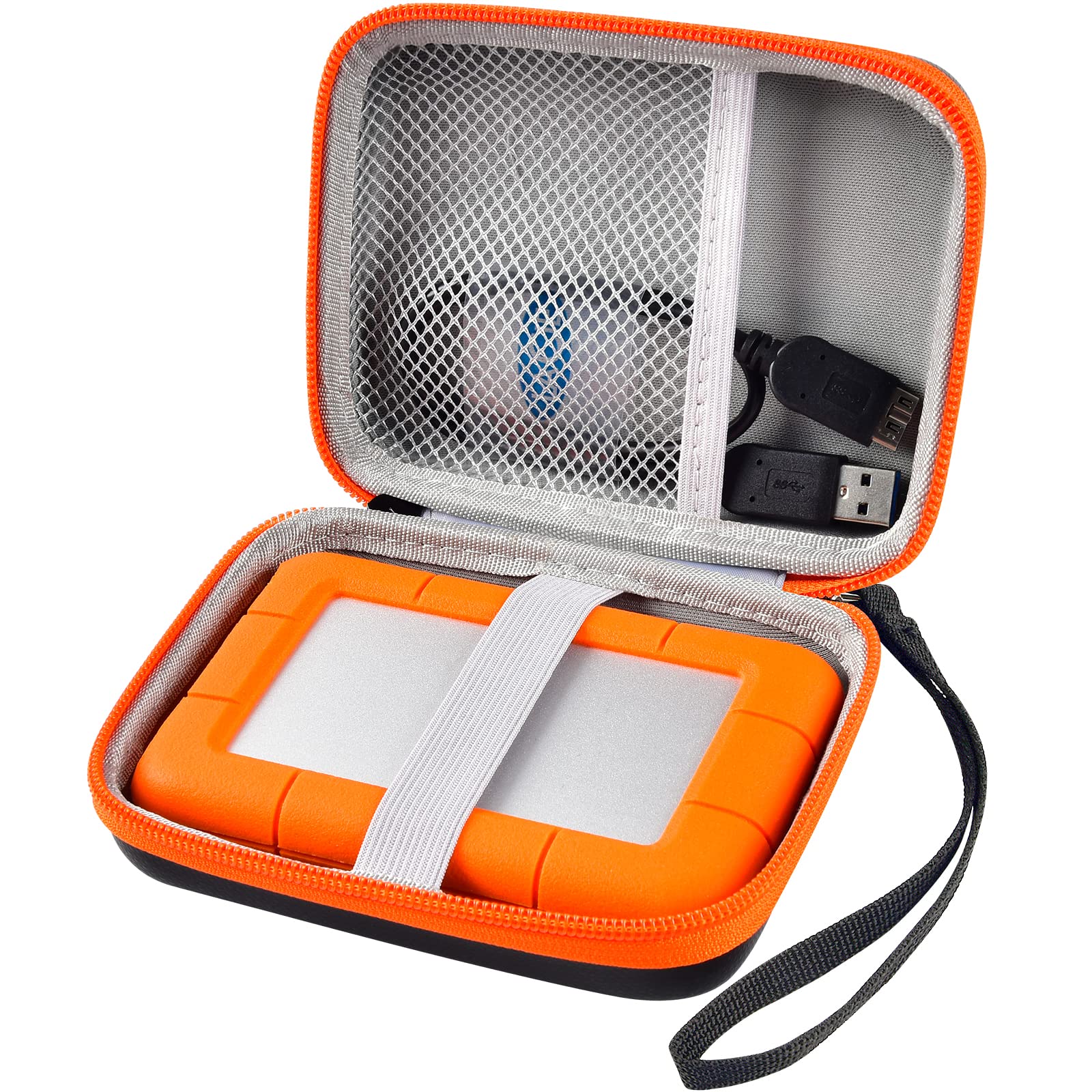 Hard Travel Case for LaCie Rugged Mini External Hard Drive – Portable Storage for HDD and Accessories