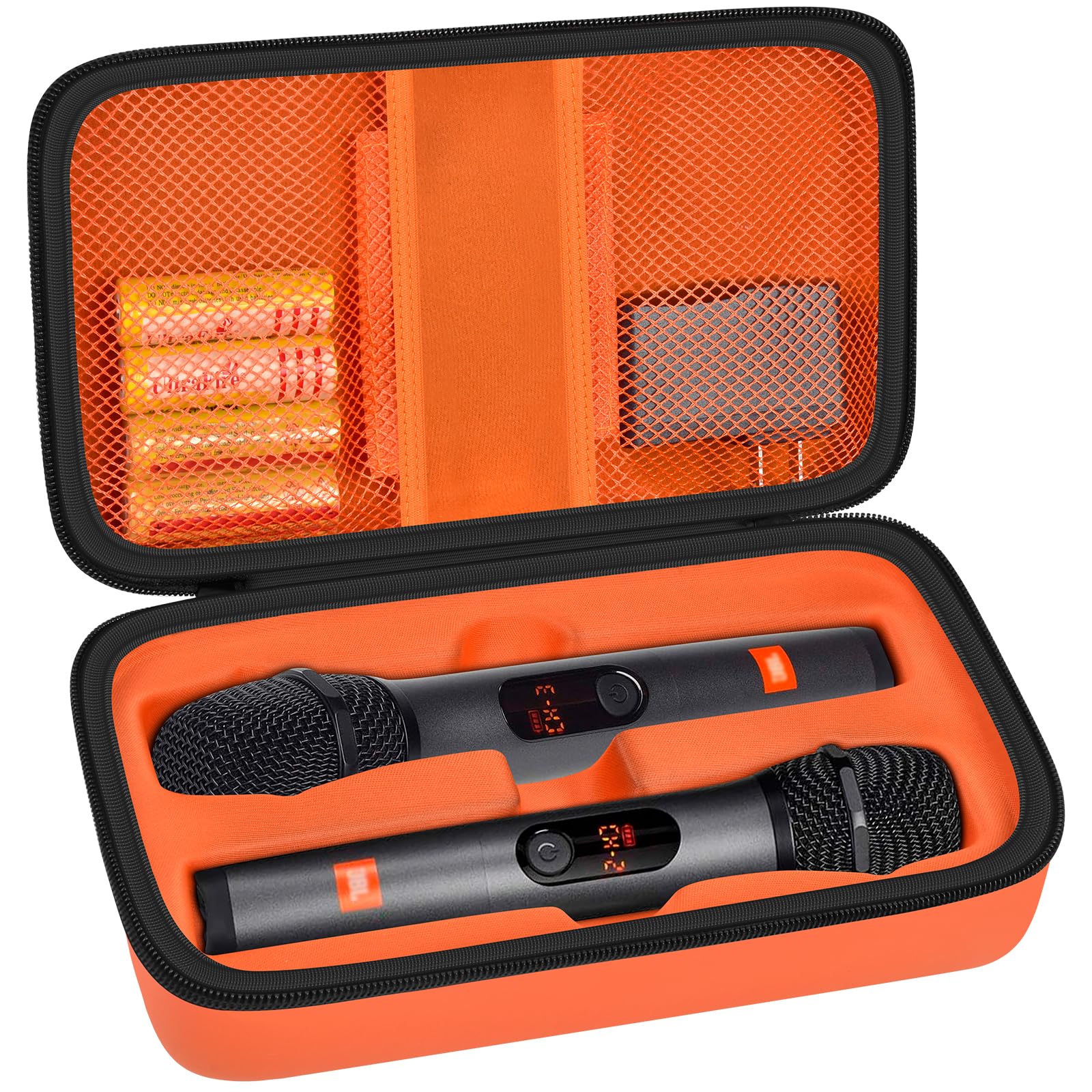 JBL Wireless Microphone Case – Shockproof Hard Shell Travel Bag For Dual Mics and Accessories