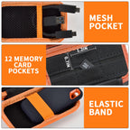 Portable SSD Case for SanDisk Extreme And Extreme PRO, Hard Shell Travel Storage  with SD Card Holder