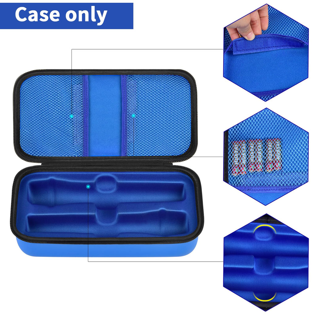 JBL Wireless Microphone Case – Shockproof Hard Shell Travel Bag For Dual Mics and Accessories