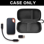 Portable SSD Case for SanDisk Extreme And Extreme PRO, Hard Shell Travel Storage  with SD Card Holder