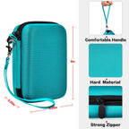 Label Maker Carrying Case Fits Phomemo, NIIMBOT and More– Protective EVA Bag with Mesh Pocket