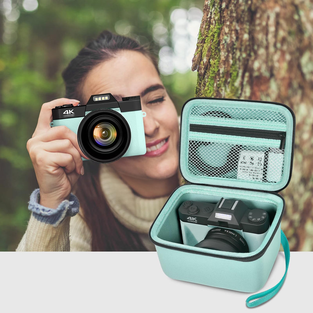 Vlogging Camera Case for 4K Digital Cameras–Portable Storage for Lens and Accessories