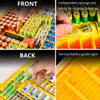 269 Slot Battery Organizer Case with Tester – Heavy Duty Storage Box for AA, AAA, 9V and More