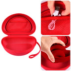 Shockproof Foldable Headphone Travel Case with Mesh Pocket – Compatible with Solo and Studio