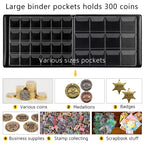300 Pocket Coin Collection Album – Protective Coin Storage Book for Collectors