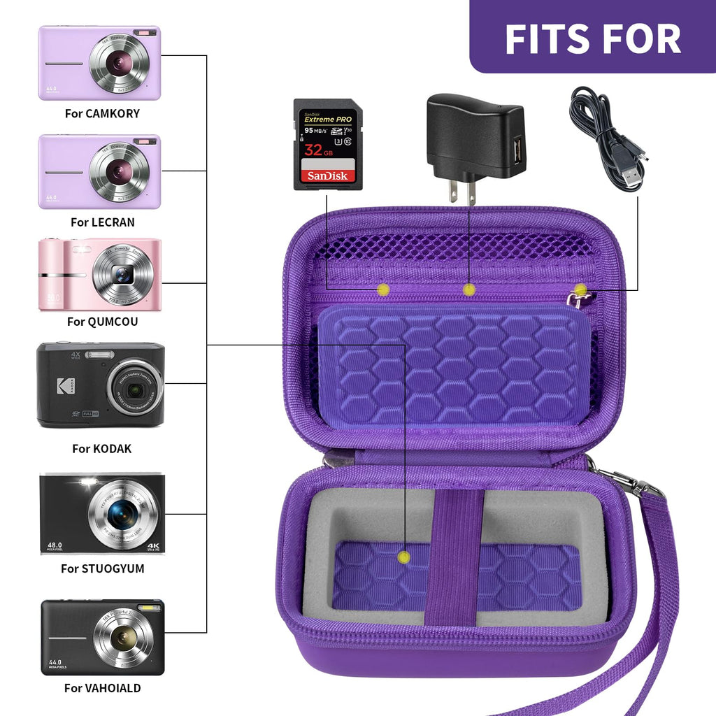 Camera Protective Travel Case For Kodak, Canon and Sony | Lightweight and Portable