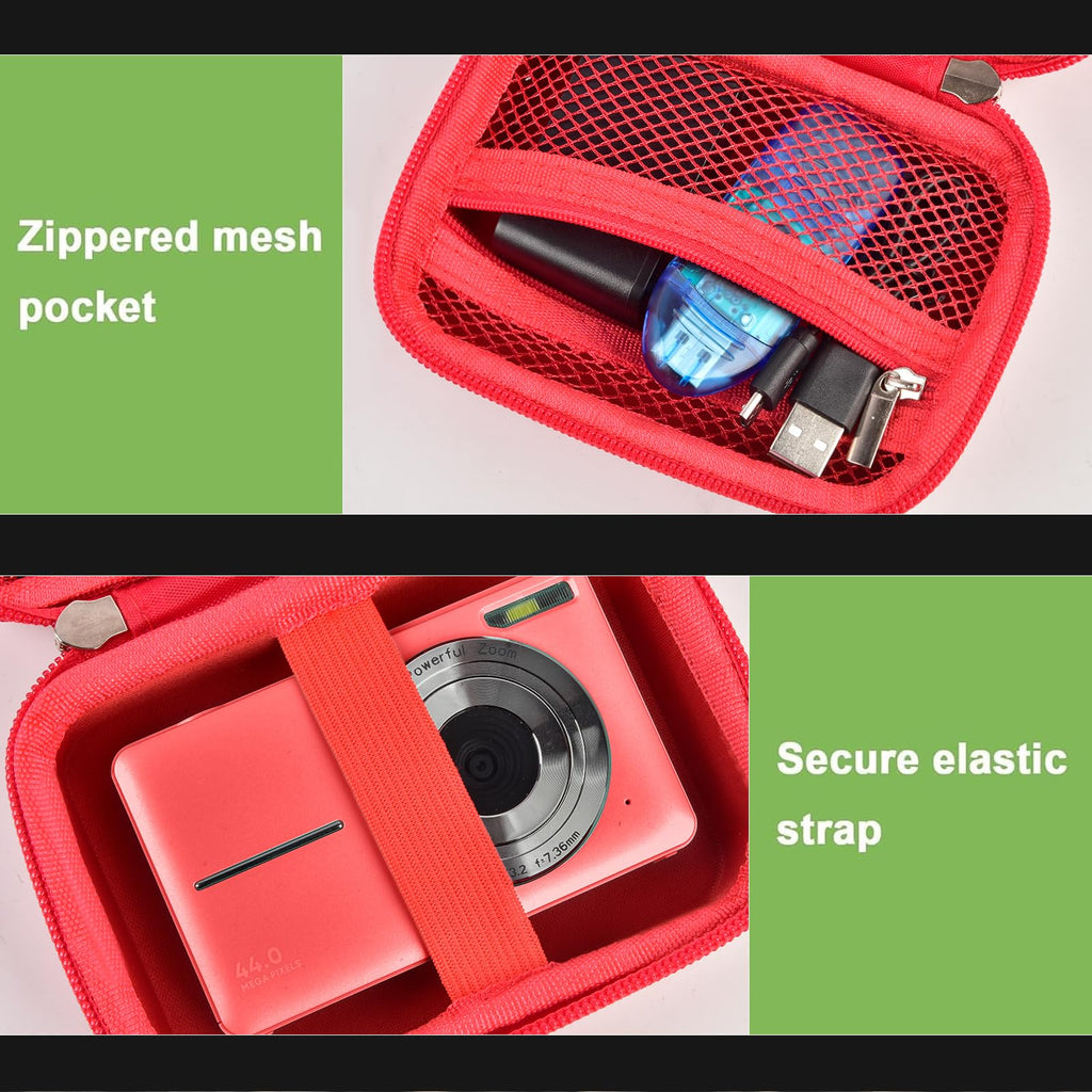 Digital Camera Case For VAHOIALD, Kodak and More | Protective Bag with SD Card Holder