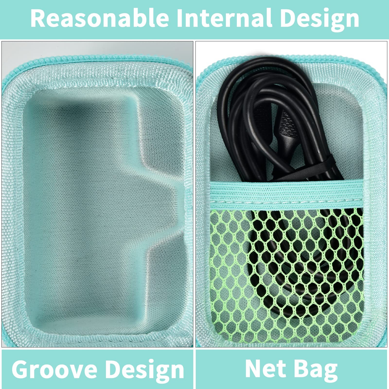 Portable Charger Case for Mini Power Bank, Hard Shell Travel Storage Bag with Cable Pocket