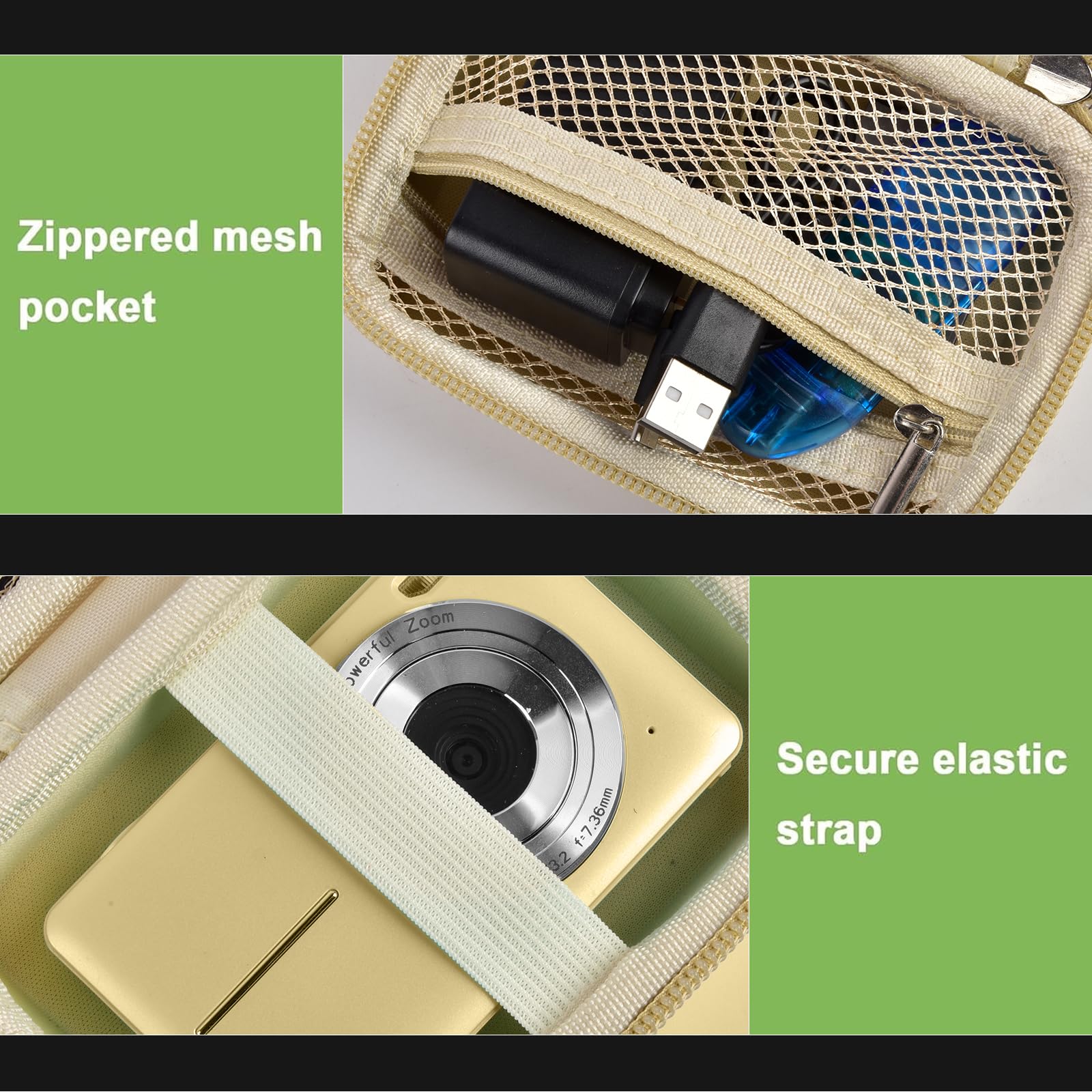 Digital Camera Case For VAHOIALD, Kodak and More | Protective Bag with SD Card Holder