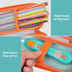 Travel Case for 3Doodler Start+ 3D Printing Pen – Portable Organizer for Pen, Filaments and Charger